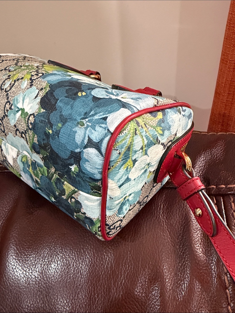 ‼️Authentic Gucci Floral Bloom Mini Boston Satchel Crossbody Bag - Picture 8 of 15